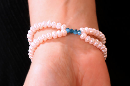 Aqua Pearl Elan Bracelet