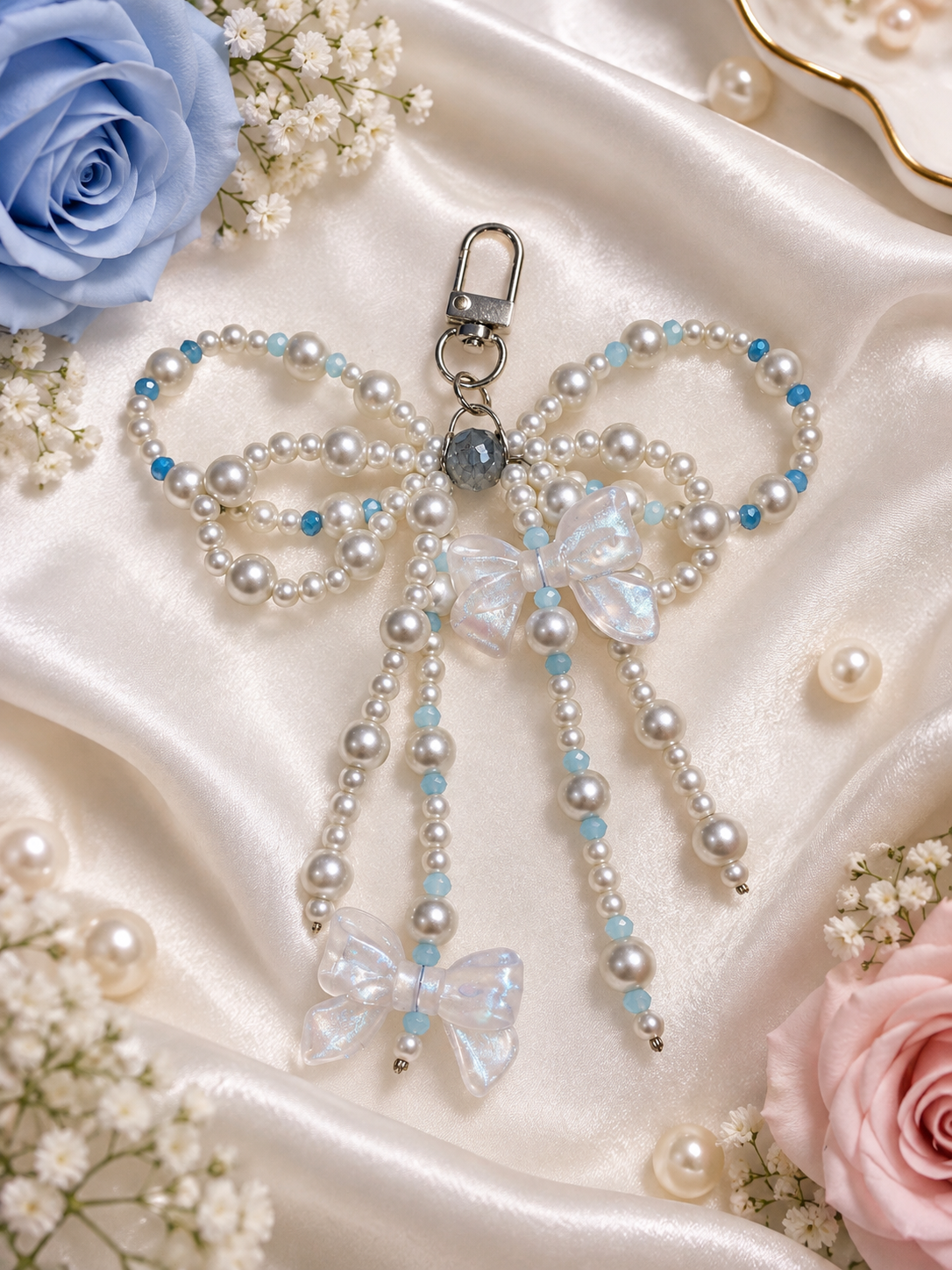 Celeste Bow Bag Charm 🎀