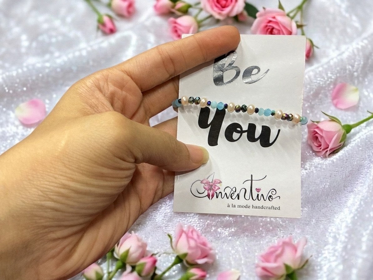 Rose & Azure Bracelets