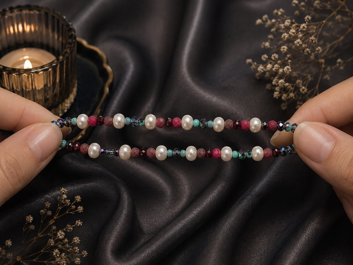 Rose & Azure Bracelets